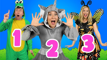 Ten Little Animals (Counting Animals at the Zoo) 🐘🐒🐊🦋🐧 Kids Counting Song