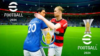 JOGÃO 🔥| Flamengo 🆚 Cruzeiro •My League Efootball 24 |Brasileirão 2024 4K 1080p