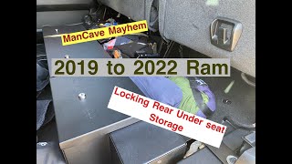 Tuffy Under rear seat lockbox for 2019+ RAM  Crewcabs #353