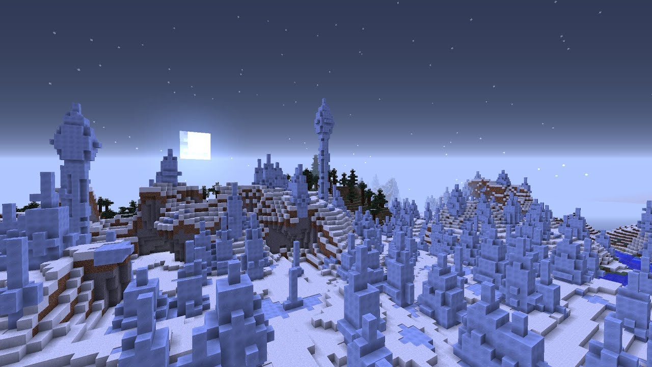 Minecraft Seed Cinematic 1.8 - Mesa, Ice Spikes, Sunflower Plains & More!