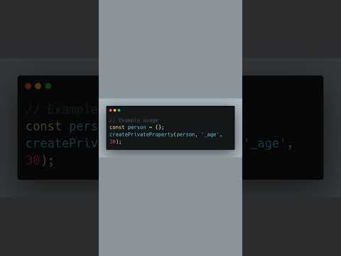 Master Private Properties in JS! #JavaScript