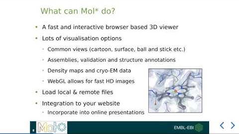 Mol* at PDBe - Introduction to the Mol* 3D viewer