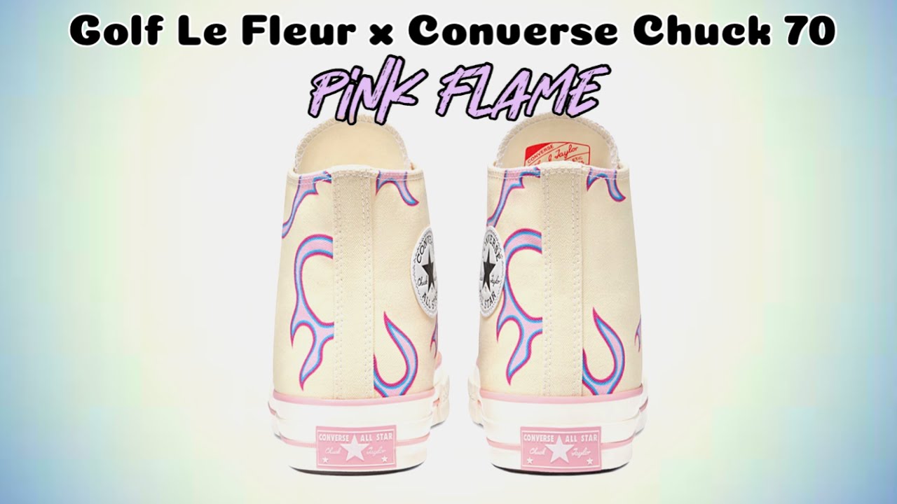 Golf Le Fleur x Converse Chuck 70 Pink Flame DETAILED LOOK and Release Update