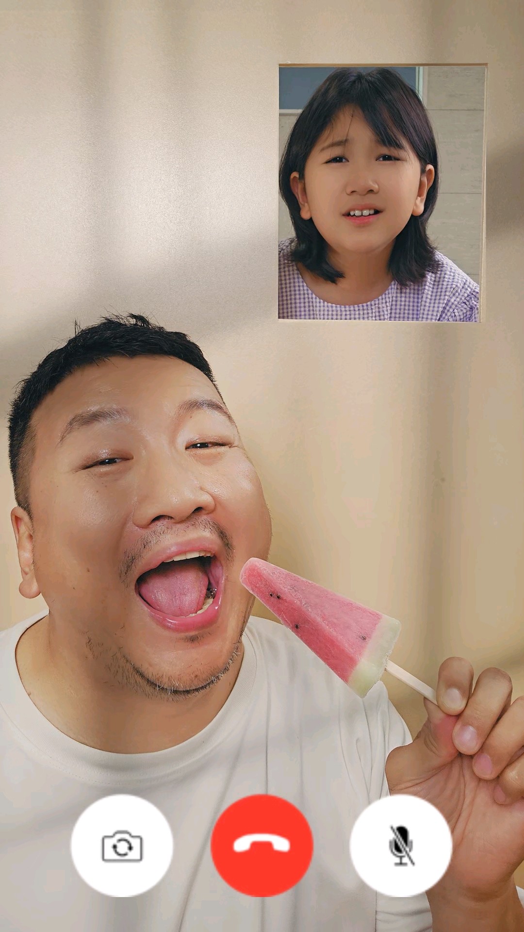 最後のスイカバー?the last watermelon ice cream?#ひまわり笑劇場 #himawariちゃんねる #ひまわりチャンネル #まーちゃんおーちゃん #shorts