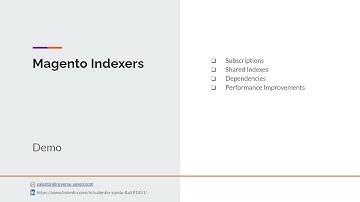Magento 2 Indexers Demo