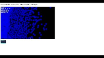 Smoothed Particle Hydrodynamics with Javascript