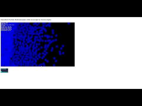 Smoothed Particle Hydrodynamics with Javascript