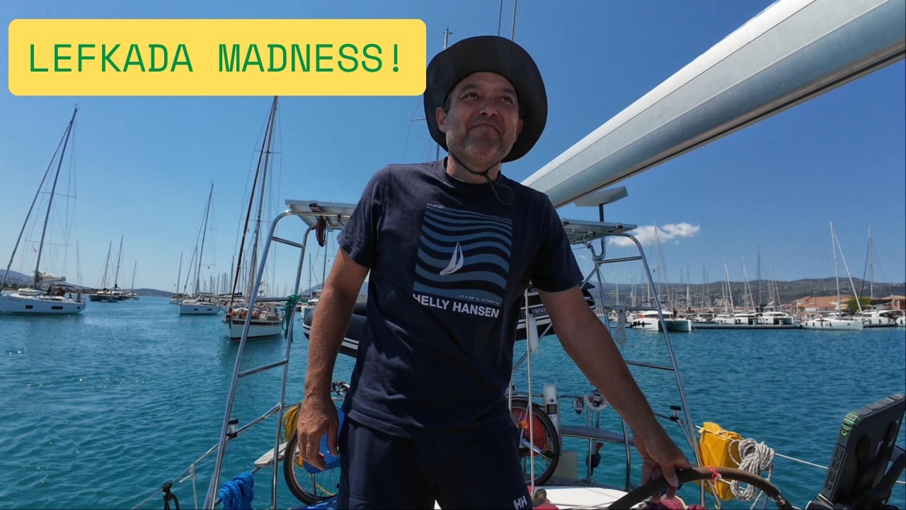 ⁣Dodging Boats in Lefkada Channel Then Finding Total Silence