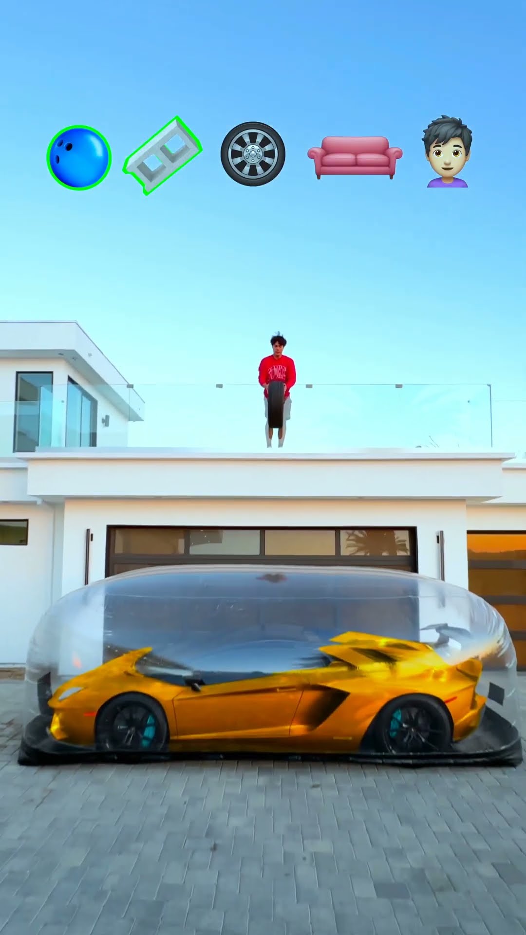 Car Bubble vs Lamborghini