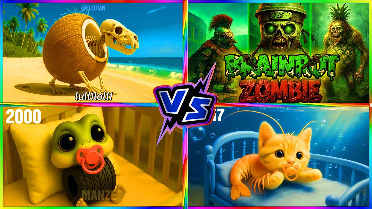 BRAINROT SKELETONS 🆚ZOMBIES1 🆚BONECA AMBALABU 🆚 TRIPPI TROPPI TILES HOP BATTLE