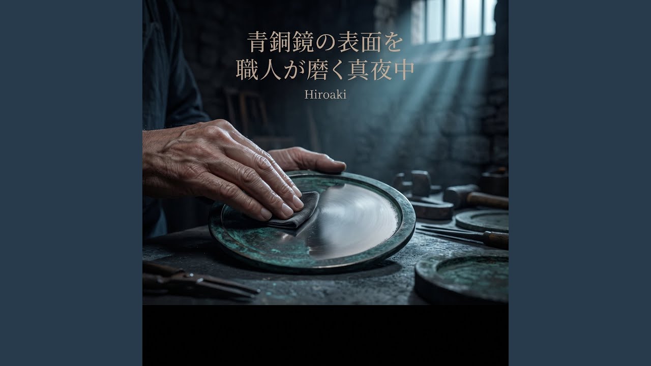 左右対称に並ぶ未加工の青銅鏡盤 - YouTube