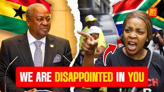 The South Africans claim they are disappointed in "Ghanaian Government"🤔🇿🇦🇬🇭🤔
