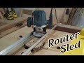 SIMPLE ROUTER SLED w/ ROUTER BOSCH GOF 130 | Indonesian Woodworker