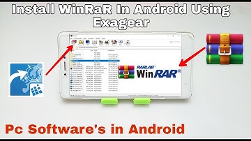 How to Install & Run WinRaR Software in Exagear Android 2022 | Pc Software