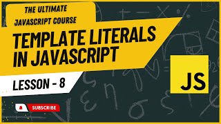 Template Literals JavaScript | Template Literals String | Hindi/Urdu | JavaScript Tutorial #8