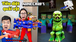 bqThanh Vlog Tiêu Diệt Quái Vật Minecraft Ngoài Đời Thật