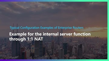 Example for the internal sever function through 1-to-1 NAT