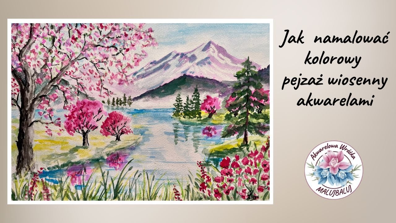 Akwarela Jak Namalowa Pejza Wiosenny Demo akwarela-jak-namalowa-pejza-wiosenny-demo