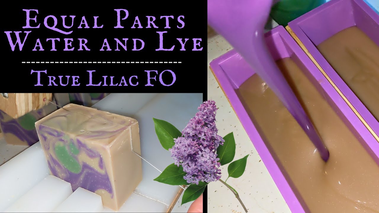 Making Soap with Equal Parts Water and Lye | Lilac Season | Lilac FO  (cold process soap) Batch 