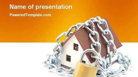 Home Security PowerPoint Template by PoweredTemplate.com
