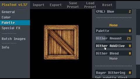 8Bit / PixelArt conversion with PixaTool (Crate)