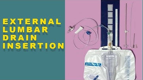 External lumbar drain insertion.