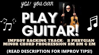B Phrygian Minor Backing Track Bm Bm G Em