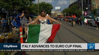 Fans celebrate as Italy advances to Euro Cup final