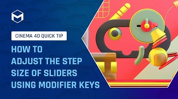#C4DQuickTip 50: How to adjust the step size of sliders using modifier keys in Cinema 4D