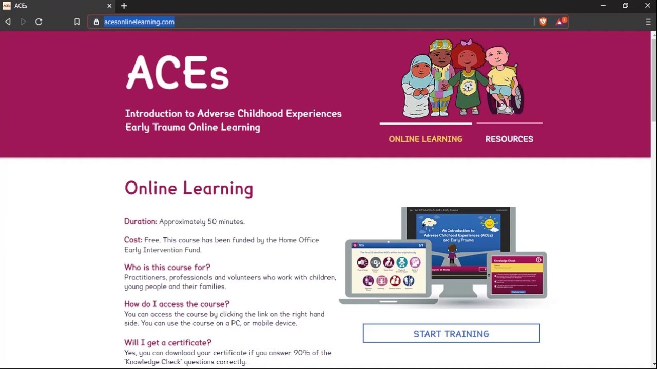 INTRODUCTION TO ADVERSE EXPERIENCE EARLY CHILDHOOD TRAUMA ONLINE ...