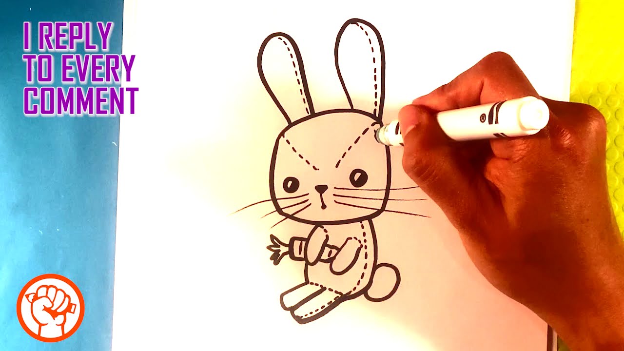 How to Draw bunny plush 