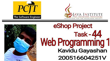 web project Task - 44 |1st Year | @Tech Bro [WEB]  | @Java Institute for Advanced Technology