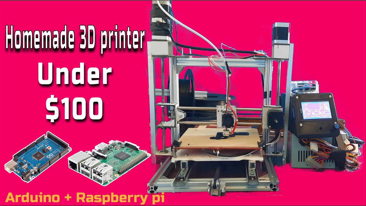 Homemade 3D printer $100 using Arduino and Raspberry pi | Worth - YouTube