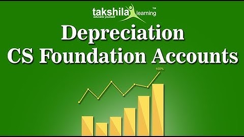 CS foundation online classes - Accounts - Depreciation - CS Video Lectures in Pendrive