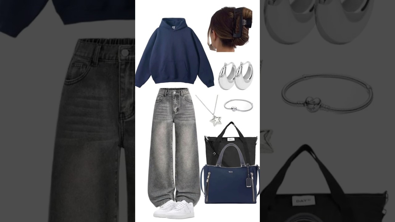 Outfit inspo ideas with basic hoodies