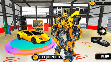 Bumblebee Transformers Games: Grand Robot Car Transform 3D | Android iOS Gameplay