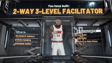 HOW TO CREATE THE BEST 2-WAY 3-LEVEL FACILITATOR BUILD IN NBA 2K20! MOST RAREST/UNIQUE BUILD!