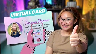 How to Create a DIGITAL BUSINESS CARD with Canva [qrcode & clickable links!]