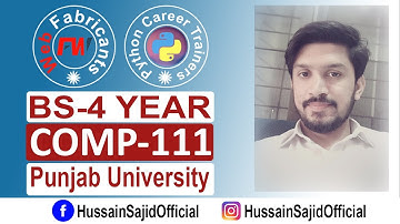 COMP-111 | Hardware & Software | PU 4 Year BS Program | Hussain Sajid | Urdu / Hindi