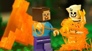 БРОНЯ из ЛАВЫ - 8 МАРТА и 3Д Ручка - ЛЕГО НУБик Майнкрафт Мультфильмы LEGO Minecraft Animation