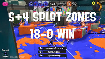 Splatoon 3 - Splat Zones 18-0 WIN [S+4 ranked]