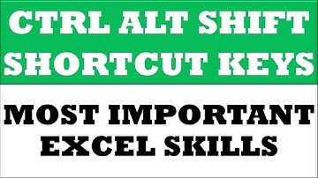 Excel shortcut keys with example