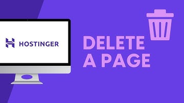 Delete a page in Hostinger Website Builder