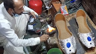 Amazing Technique of Making  silver shoes