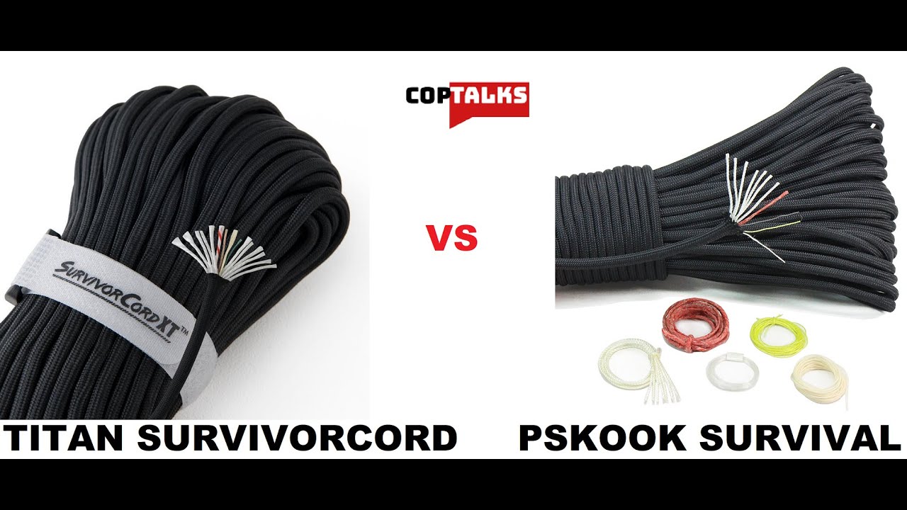 Titan Survivorcord VS PSKOOK Survival Paracord 