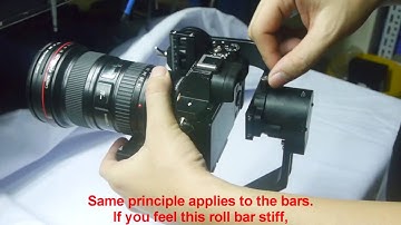 ViiGim 503 - Extra tips for balancing the gimbal (3 axis handheld gimbal)