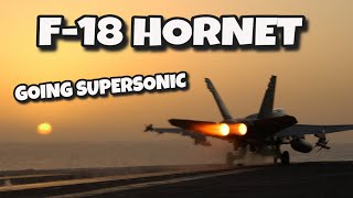 #YOUTUBESHORTS  F18 GOING SUPERSONIC #SHORTS