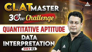CLAT 2024 Quantitative Aptitude | Data Interpretation | CLAT 2024 Preparation ( Class 3 )