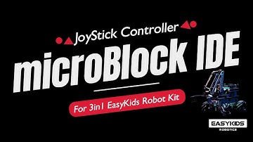 Wireless JoyStick Controller with microBlock IDE for 3in1 EasyKids Robot Kit
