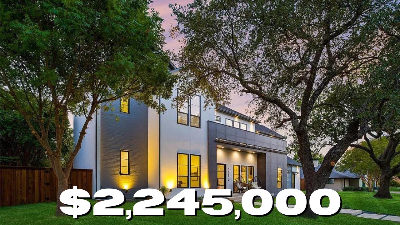 ULTRA LUXURY MODERN HOUSE TOUR IN DALLAS TEXAS 5 BED 5.2 BATH